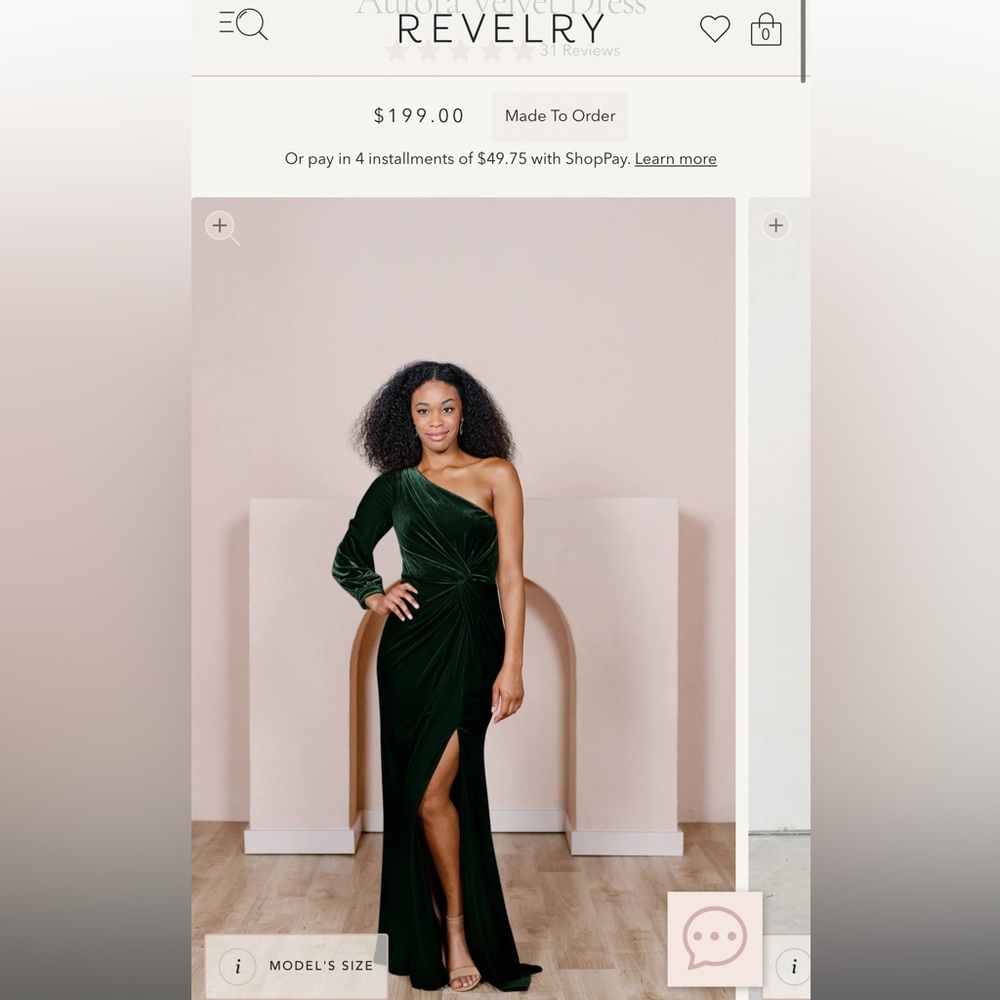 Revelry Green gown/dress